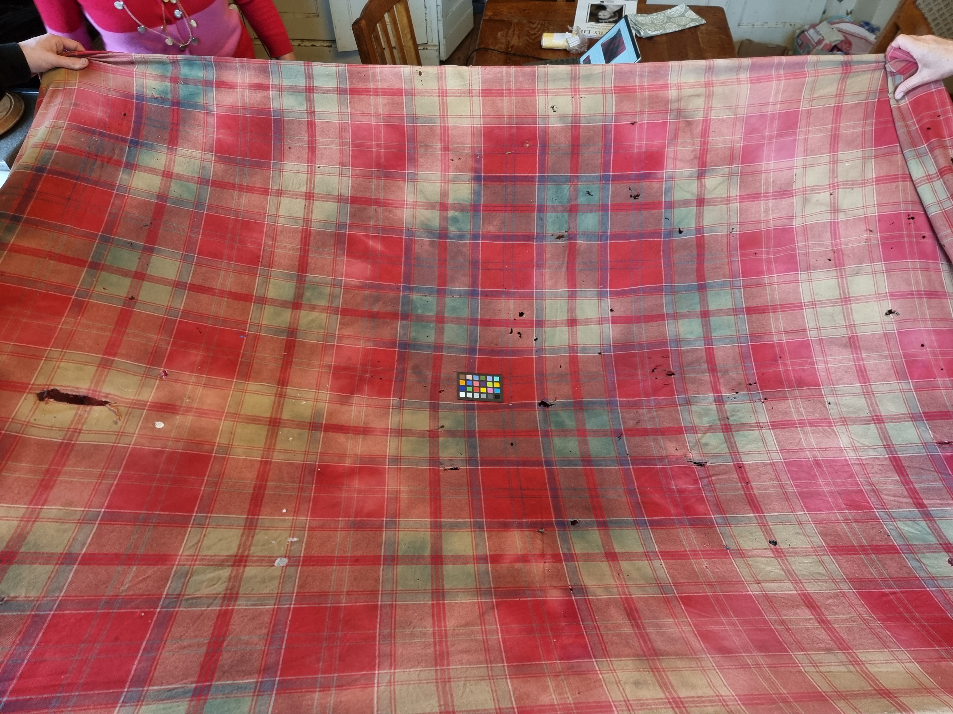 Old 1820 Plaid Stretched Out