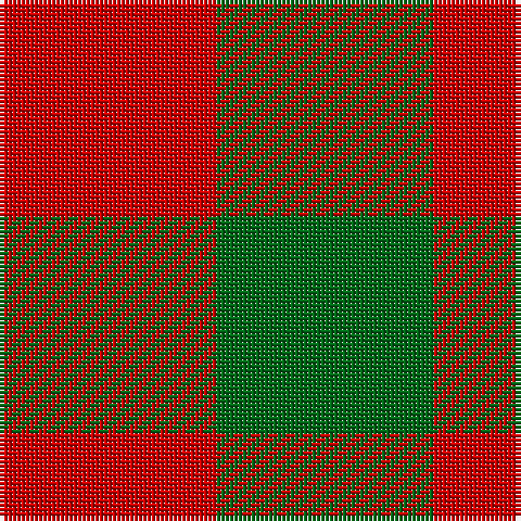 R/50 G/50 tartan Tartan detail