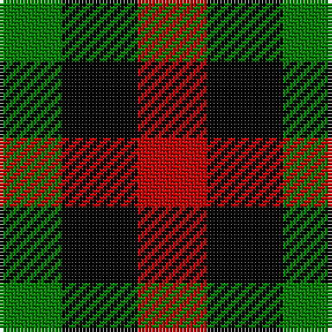 G/18 K22 R/20 tartan Tartan detail