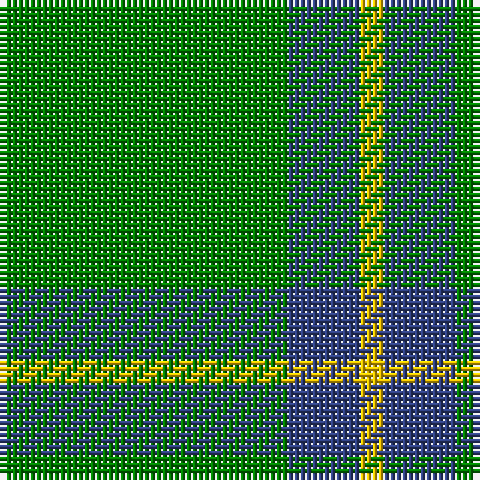 G/48 B12 Y/4 tartan Tartan detail