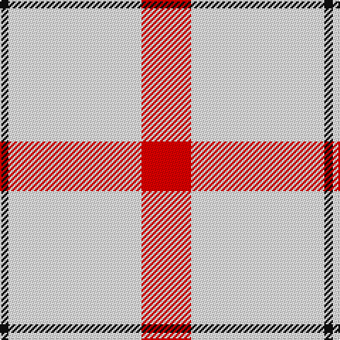 K/6 W94 R/35 tartan Tartan detail
