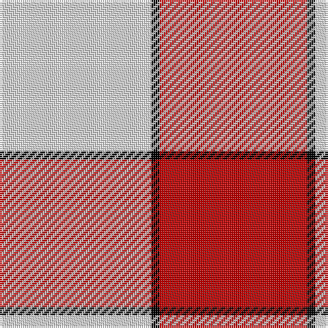 LN/74 K4 R/72 tartan Tartan detail