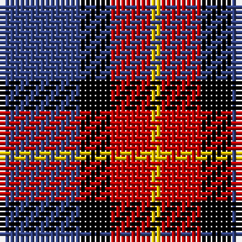 B/16 K6 R8 Y/2 tartan Tartan detail