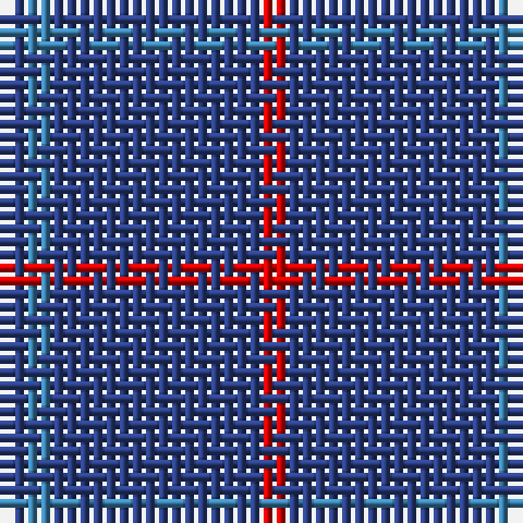 B/2 Ba2 B16 R/2 tartan Tartan detail