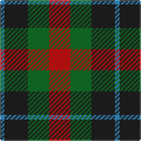 B/4 K20 G18 R/18 tartan Tartan detail