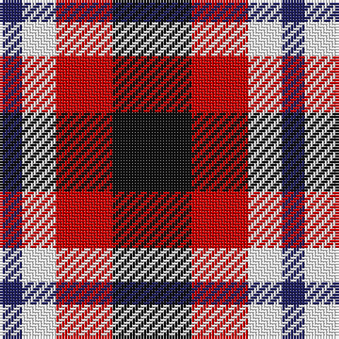 DB/8 W12 R20 K/28 tartan Tartan detail