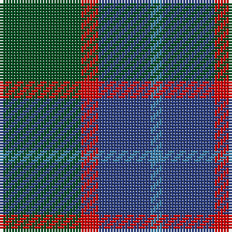 B/4 Ba18 R6 G/28 tartan Tartan detail