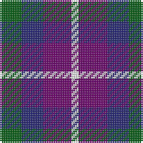 G/12 DB12 P16 W/4 tartan Tartan detail