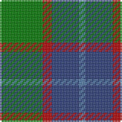 Ba/4 B18 R6 G/28 tartan Tartan detail