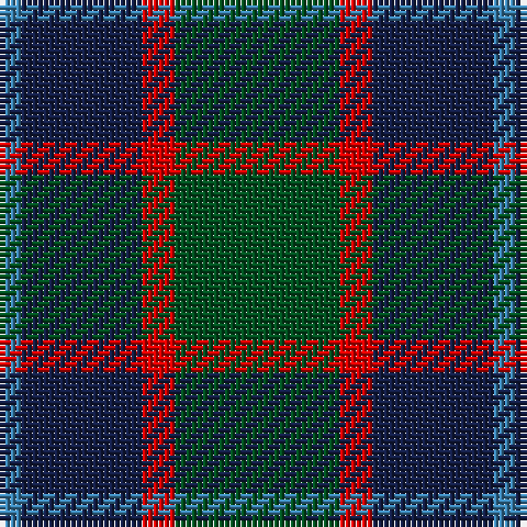 B/4 DB22 R6 G/30 tartan Tartan detail