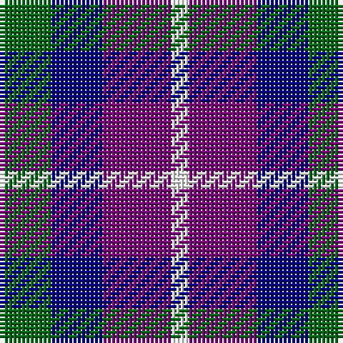 G/12 DB12 P16 W/4 tartan Tartan detail