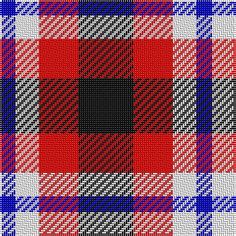 B/8 W12 R20 K/28 tartan Tartan detail