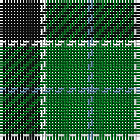 K/14 W2 G14 B/2 tartan Tartan detail
