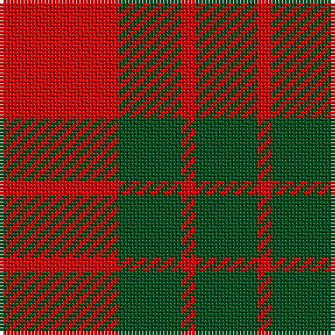 R/34 G18 R4 G/18 tartan Tartan detail