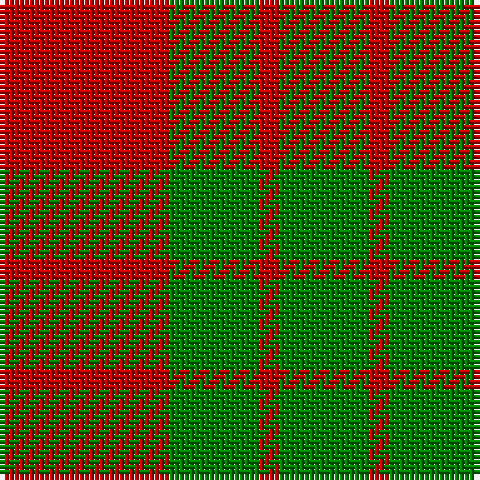 R/34 G18 R4 G/18 tartan Tartan detail