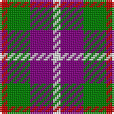 LN/4 P12 G12 R/4 tartan Tartan detail