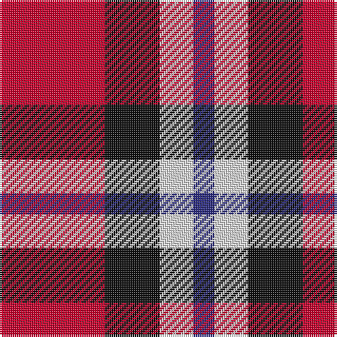 DB/10 LN16 K26 R/50 tartan Tartan detail