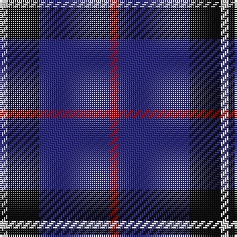 N/4 K16 DB36 R/4 tartan Tartan detail
