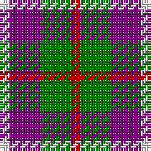 LN/4 P12 G12 R/4 tartan Tartan detail