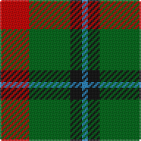 R/20 G28 K8 B/4 tartan Tartan detail