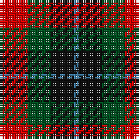 B/2 K10 G10 R/12 tartan Tartan detail