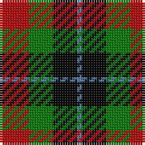 R/12 G10 K10 B/2 tartan Tartan detail