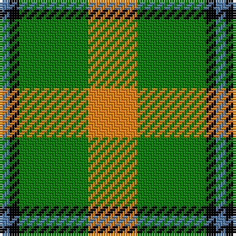 B/4 K4 G28 O/20 tartan Tartan detail