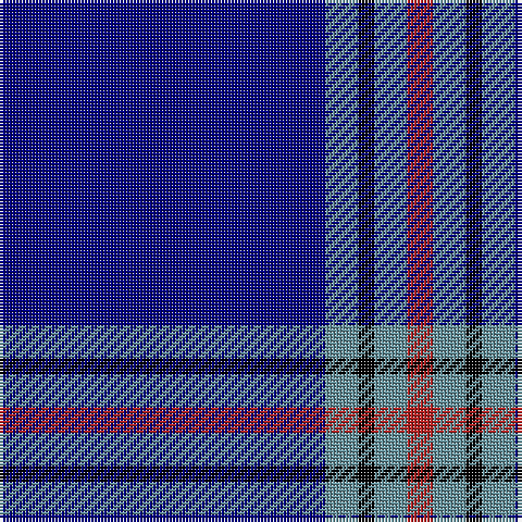 DB/100 B10 K5 B10 R/8 tartan Tartan detail