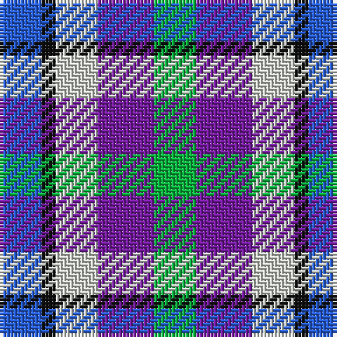B/12 K4 N12 P16 G/12 tartan Tartan detail