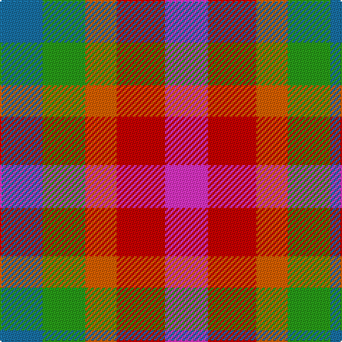 B/30 G30 O22 R34 LR/30 tartan Tartan detail