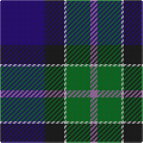 DB/38 K16 N2 G20 LP/6 tartan Tartan detail