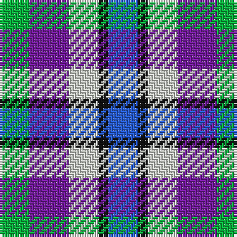 B/12 K4 N12 P16 G/12 tartan Tartan detail