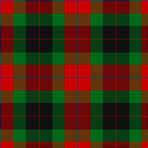 DB/4 R40 G40 K42 R/2 tartan Tartan detail
