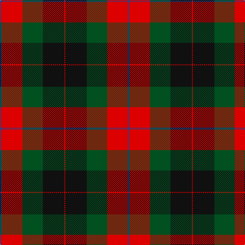 B/4 R40 G40 K42 R/2 tartan Tartan detail