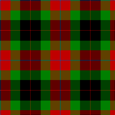 B/4 R40 G40 K42 R/2 tartan Tartan detail