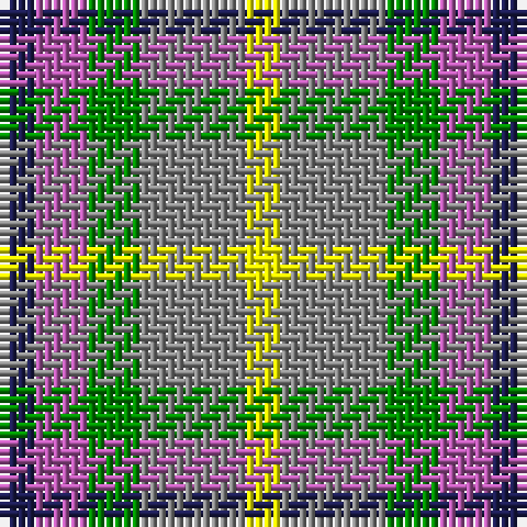 DB/4 P6 G6 N12 Y/4 tartan Tartan detail
