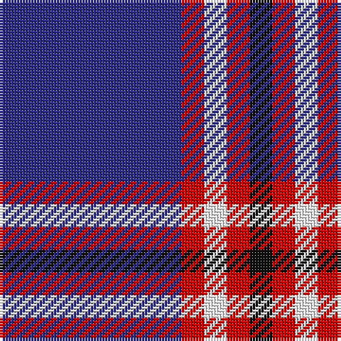 DB/64 R8 W8 R8 K/8 tartan Tartan detail