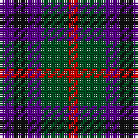 P/6 K6 P6 G12 R/4 tartan Tartan detail