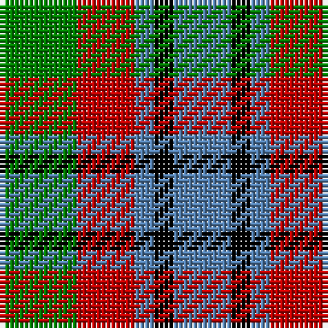 G/16 R12 B4 K4 B/12 tartan Tartan detail