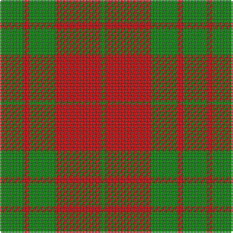 G/2 R32 G18 R4 G/16 tartan Tartan detail