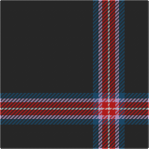 K/100 DB6 LP4 R6 LN/2 tartan Tartan detail