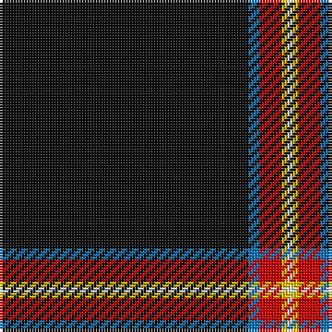 K/90 B4 R8 Y2 LN/2 tartan Tartan detail