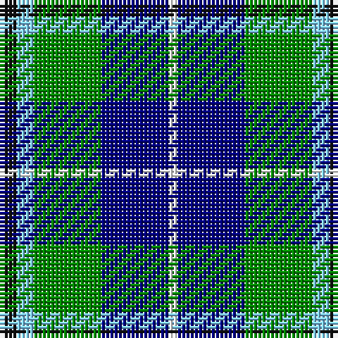 K/4 LB4 G16 DB16 W/2 tartan Tartan detail