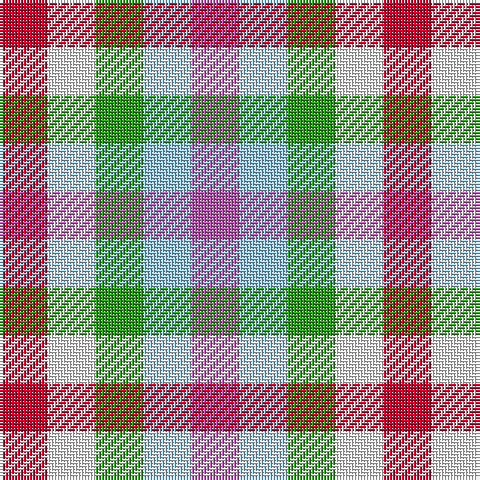 R/16 W16 G16 LB16 P/16 tartan Tartan detail