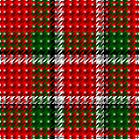 R/28 G16 K4 N7 R/28 tartan Tartan detail