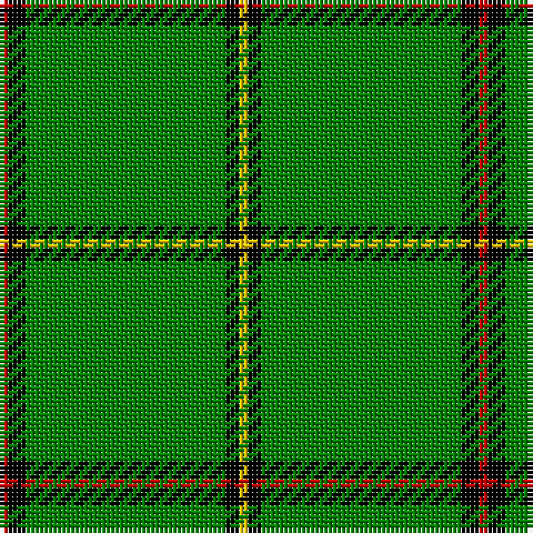 R/2 K4 G45 K3 Y/2 tartan Tartan detail