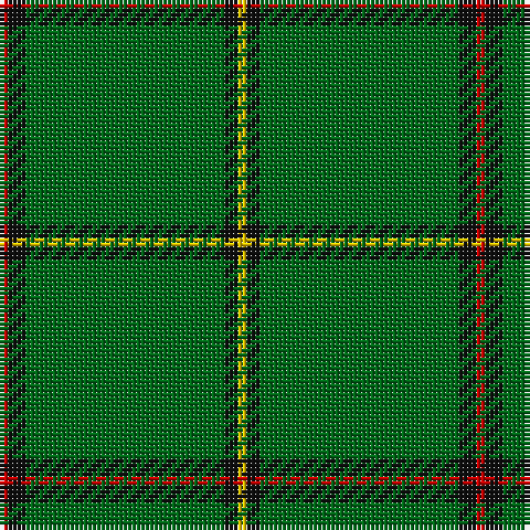 R/2 K4 G45 K3 Y/2 tartan Tartan detail