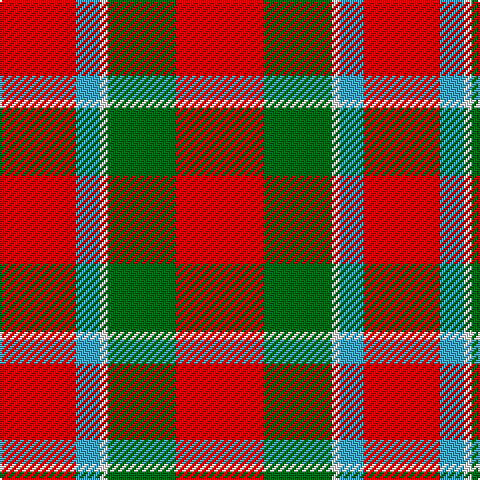 R/38 B12 W4 G34 R/44 tartan Tartan detail