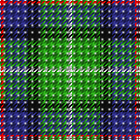 R/4 DB20 K10 G24 W/4 tartan Tartan detail