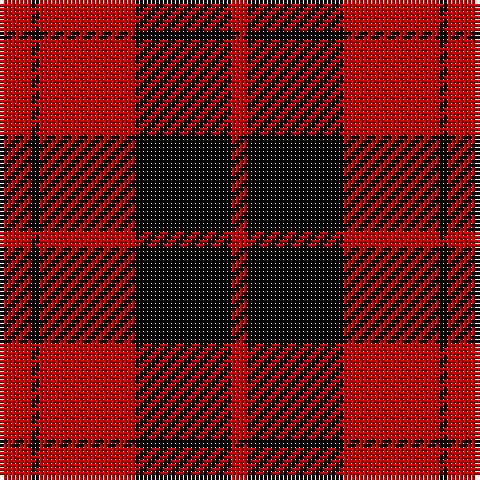 R/8 K2 R24 K24 R/4 tartan Tartan detail